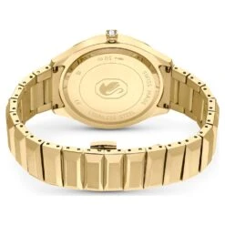 Swarovski 37mm Watch Swiss Made, Metal Bracelet, Gold Tone, Gold-tone Finish -Fashion Accessories Store 37mm watch swiss made metal bracelet gold tone gold tone finish swarovski 5635450 3