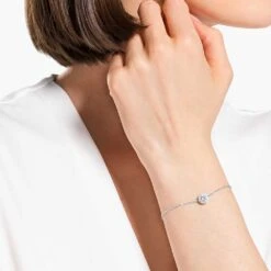 Swarovski Angelic Bracelet Round Cut, White, Rhodium Plated 9 Swarovski Angelic Bracelet Round Cut, White, Rhodium Plated -Fashion Accessories Store angelic bracelet round cut white rhodium plated swarovski 5567934 4