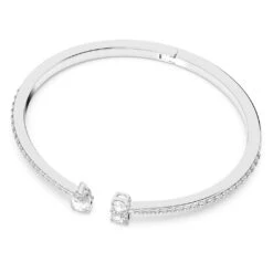 Swarovski Attract Cuff Mixed Cuts, White, Rhodium Plated -Fashion Accessories Store attract cuff mixed cuts white rhodium plated swarovski 5556912 2