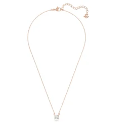 Swarovski Attract Necklace Square Cut, White, Rose Gold-tone Plated -Fashion Accessories Store attract necklace square cut white rose gold tone plated swarovski 5510698 2