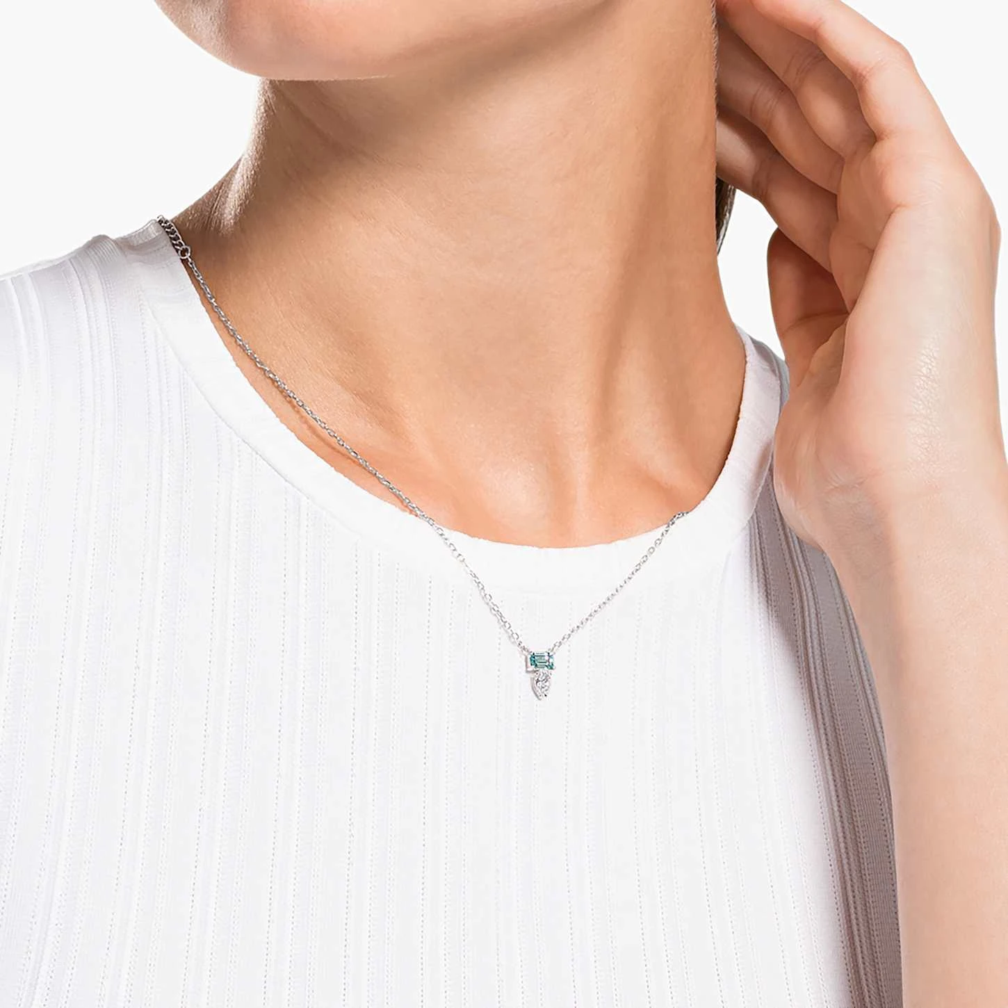 Swarovski Attract Set Mixed Cuts, Blue, Rhodium Plated 1 Swarovski Attract Set Mixed Cuts, Blue, Rhodium Plated