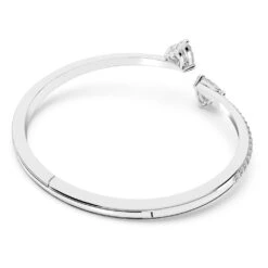 Swarovski Attract Soul Bangle Heart, White, Rhodium Plated -Fashion Accessories Store attract soul bangle heart white rhodium plated swarovski 5518814 4