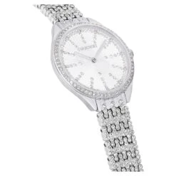 Swarovski Attract Watch Swiss Made, Full Pavé, Metal Bracelet, Silver Tone, Stainless Steel -Fashion Accessories Store attract watch swiss made full pavC3A9 metal bracelet silver tone stainless steel swarovski 5644062 5