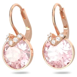 Swarovski Bella V Drop Earrings Round Cut, Pink, Rose Gold-tone Plated 7 Swarovski Bella V Drop Earrings Round Cut, Pink, Rose Gold-tone Plated -Fashion Accessories Store bella v drop earrings round cut pink rose gold tone plated swarovski 5662114 2