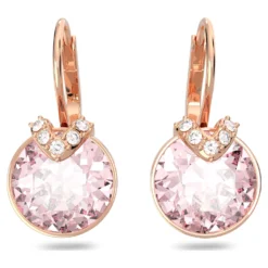 Swarovski Bella V Drop Earrings Round Cut, Pink, Rose Gold-tone Plated 8 Swarovski Bella V Drop Earrings Round Cut, Pink, Rose Gold-tone Plated -Fashion Accessories Store bella v drop earrings round cut pink rose gold tone plated swarovski 5662114 3