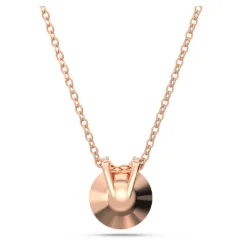 Swarovski Bella V Pendant Round Cut, Pink, Rose Gold-tone Plated -Fashion Accessories Store bella v pendant round cut pink rose gold tone plated swarovski 5662088 3