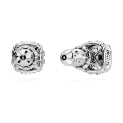 Swarovski Birthstone Stud Earrings Square Cut, April, White, Rhodium Plated -Fashion Accessories Store birthstone stud earrings square cut april white rhodium plated swarovski 5661957 4