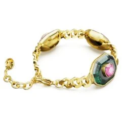 Swarovski Chroma Bracelet Mixed Cuts, Multicolored, Gold-tone Plated -Fashion Accessories Store chroma bracelet mixed cuts multicolored gold tone plated swarovski 5651295 4