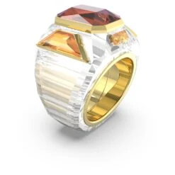 Swarovski Chroma Cocktail Ring Pink, Gold-tone Plated -Fashion Accessories Store chroma cocktail ring pink gold tone plated swarovski 5600660 2