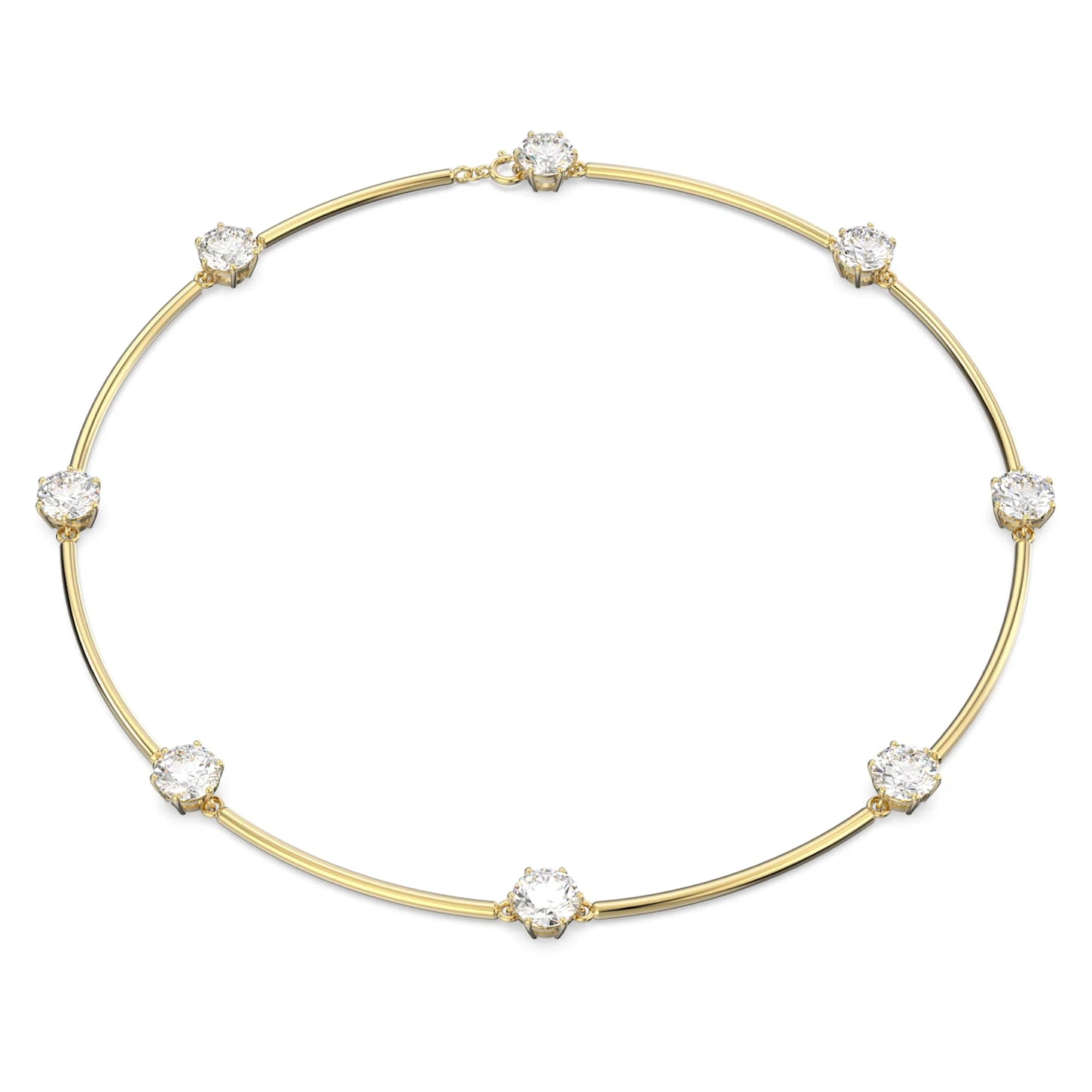 Swarovski Constella Choker Round Cut, White, Shiny gold-tone Plated 2 Swarovski Constella Choker Round Cut, White, Shiny gold-tone Plated - Image 2
