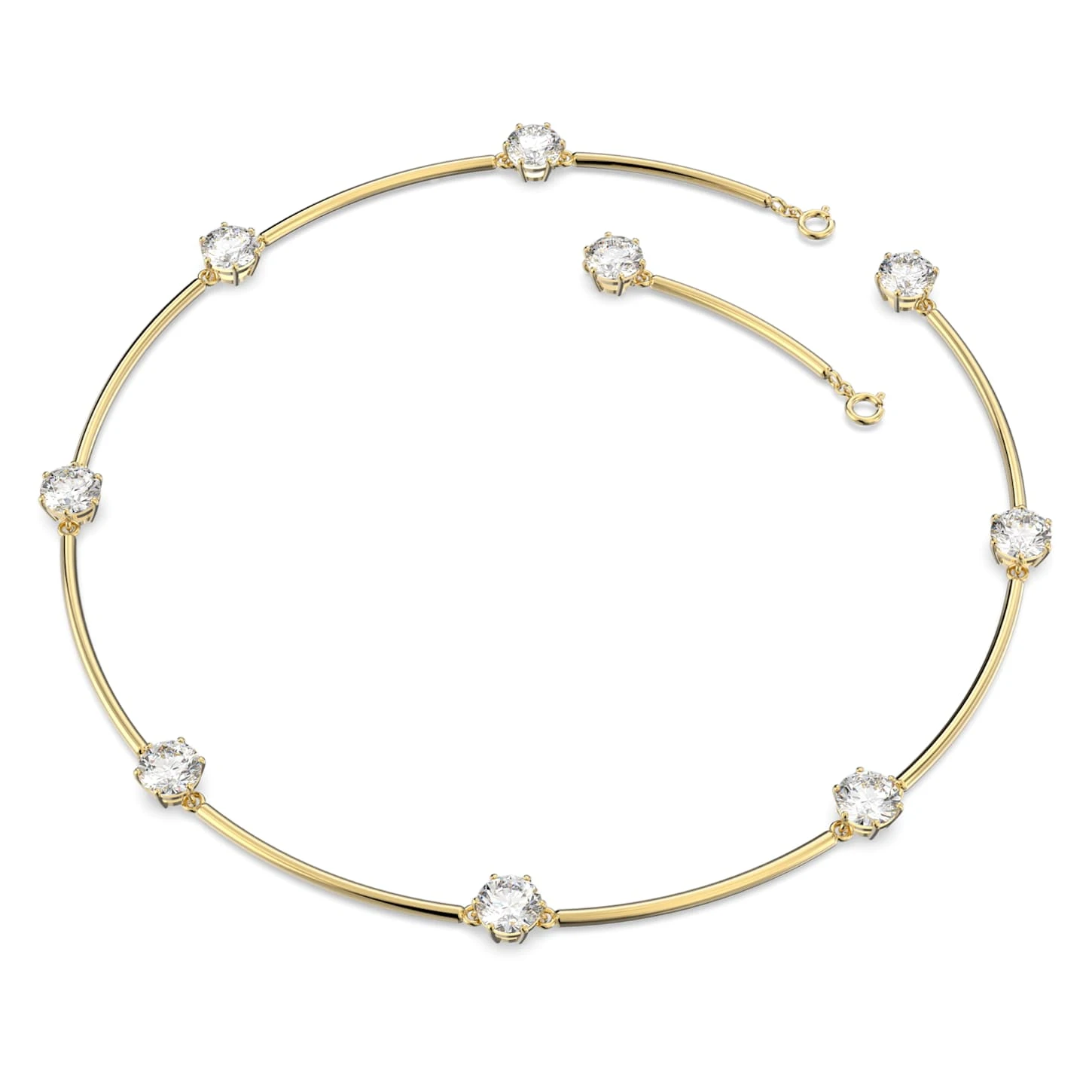 Swarovski Constella Choker Round Cut, White, Shiny gold-tone Plated 3 Swarovski Constella Choker Round Cut, White, Shiny gold-tone Plated - Image 3