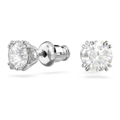 Swarovski Constella Stud Earrings Round Cut, White, Rhodium Plated -Fashion Accessories Store constella stud earrings round cut white rhodium plated swarovski 5636712 2