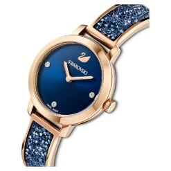 Swarovski Cosmic Rock Watch Swiss Made, Metal Bracelet, Blue, Rose Gold-tone Finish -Fashion Accessories Store cosmic rock watch swiss made metal bracelet blue rose gold tone finish swarovski 5466209 4