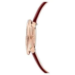 Swarovski Crystal Flower Watch Swiss Made, Leather Strap, Red, Rose Gold-tone Finish 7 Swarovski Crystal Flower Watch Swiss Made, Leather Strap, Red, Rose Gold-tone Finish -Fashion Accessories Store crystal flower watch swiss made leather strap red rose gold tone finish swarovski 5552780 2