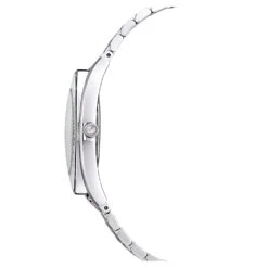 Swarovski Crystalline Aura Watch Swiss Made, Metal Bracelet, Silver Tone, Stainless Steel -Fashion Accessories Store crystalline aura watch swiss made metal bracelet silver tone stainless steel swarovski 5519462 2