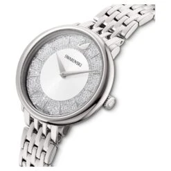 Swarovski Crystalline Chic Watch Swiss Made, Metal Bracelet, Silver Tone, Stainless Steel -Fashion Accessories Store crystalline chic watch swiss made metal bracelet silver tone stainless steel swarovski 5544583 4