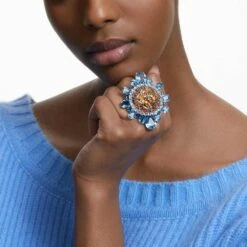 Swarovski Curiosa Cocktail Ring Multicolored, Rhodium Plated -Fashion Accessories Store curiosa cocktail ring multicolored rhodium plated swarovski 5618271 3