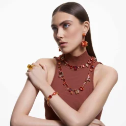 Swarovski Curiosa Drop Earrings Geometric Cut, Pink, Rose Gold-tone Plated 8 Swarovski Curiosa Drop Earrings Geometric Cut, Pink, Rose Gold-tone Plated -Fashion Accessories Store curiosa drop earrings geometric cut pink rose gold tone plated swarovski 5618247 3