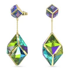 Swarovski Curiosa Drop Earrings Mixed Cuts, Green, Gold-tone Plated 7 Swarovski Curiosa Drop Earrings Mixed Cuts, Green, Gold-tone Plated -Fashion Accessories Store curiosa drop earrings mixed cuts green gold tone plated swarovski 5627156 2