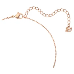 Swarovski Dazzling Swan Y Necklace Swan, Pink, Rose Gold-tone Plated -Fashion Accessories Store dazzling swan y necklace swan pink rose gold tone plated swarovski 5473024 2