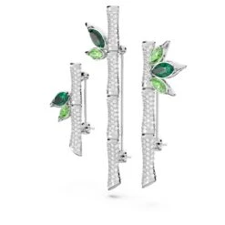 Swarovski Dellium Brooch Bamboo, Green, Rhodium Plated 7 Swarovski Dellium Brooch Bamboo, Green, Rhodium Plated -Fashion Accessories Store dellium brooch bamboo green rhodium plated swarovski 5645368 2