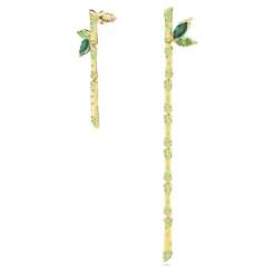Swarovski Dellium Drop Earrings Asymmetrical Design, Bamboo, Green, Gold-tone Plated 7 Swarovski Dellium Drop Earrings Asymmetrical Design, Bamboo, Green, Gold-tone Plated -Fashion Accessories Store dellium drop earrings asymmetrical design bamboo green gold tone plated swarovski 5645372 2
