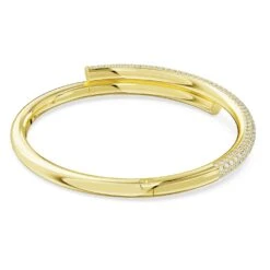 Swarovski Dextera Bangle Magnetic Closure, White, Gold-tone Plated 9 Swarovski Dextera Bangle Magnetic Closure, White, Gold-tone Plated -Fashion Accessories Store dextera bangle magnetic closure white gold tone plated swarovski 5674979 4