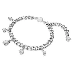 Swarovski Dextera Bracelet Mixed Cuts, White, Rhodium Plated -Fashion Accessories Store dextera bracelet mixed cuts white rhodium plated swarovski 5671184 2