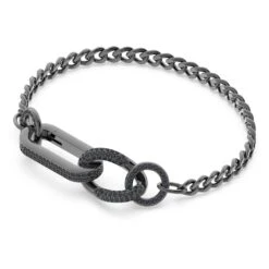Swarovski Dextera Bracelet Pavé, Mixed Links, Black, Ruthenium Plated -Fashion Accessories Store dextera bracelet pavC3A9 mixed links black ruthenium plated swarovski 5636736 2