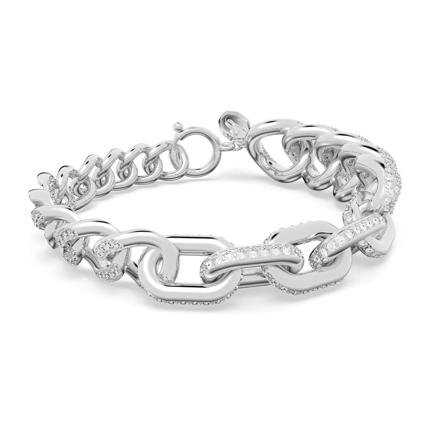Swarovski Dextera Bracelet Pavé, White, Rhodium Plated 2 Swarovski Dextera Bracelet Pavé, White, Rhodium Plated - Image 2