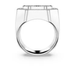 Swarovski Dextera Cocktail Ring Octagon Shape, White, Rhodium Plated -Fashion Accessories Store dextera cocktail ring octagon shape white rhodium plated swarovski 5651378 4