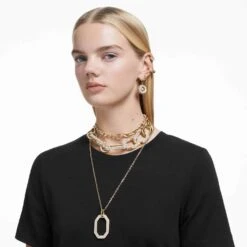 Swarovski Dextera Ear Cuff Set (2), Asymmetrical Design, White, Gold-tone Plated -Fashion Accessories Store dextera ear cuff set 28229 asymmetrical design white gold tone plated swarovski 5615734 5