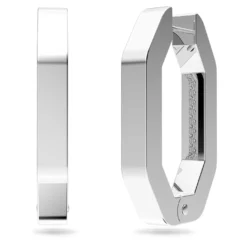 Swarovski Dextera Hoop Earrings Octagon Shape, Medium, White, Rhodium Plated -Fashion Accessories Store dextera hoop earrings octagon shape medium white rhodium plated swarovski 5618308 2