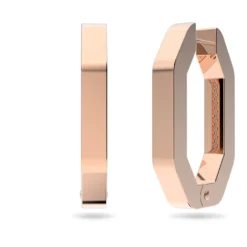 Swarovski Dextera Hoop Earrings Octagon Shape, Medium, White, Rose Gold-tone Plated -Fashion Accessories Store dextera hoop earrings octagon shape medium white rose gold tone plated swarovski 5634991 2