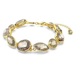 Swarovski Elegance Of Africa Bracelet Mixed Cuts, Brown, Gold-tone Plated -Fashion Accessories Store elegance of africa bracelet mixed cuts brown gold tone plated swarovski 5664794 2