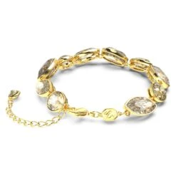 Swarovski Elegance Of Africa Bracelet Mixed Cuts, Brown, Gold-tone Plated -Fashion Accessories Store elegance of africa bracelet mixed cuts brown gold tone plated swarovski 5664794 4