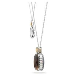 Swarovski Elegance Of Africa Pendant Set (2), Brown, Rhodium Plated -Fashion Accessories Store elegance of africa pendant set 28229 brown rhodium plated swarovski 5622784 3