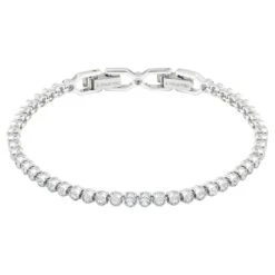 Fashion Accessories Store -Fashion Accessories Store emily bracelet round cut white rhodium plated swarovski 1808960 1