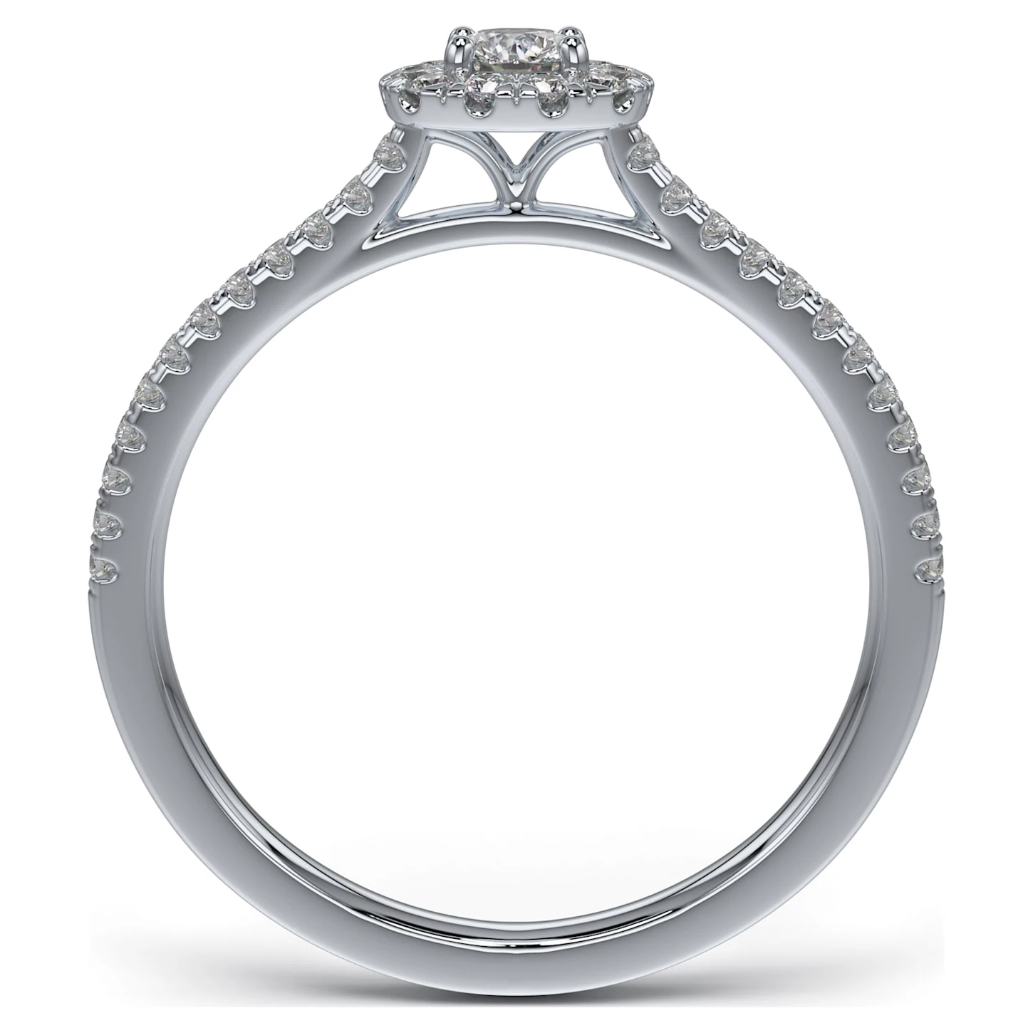 Swarovski Essentials Ring Diamond TCW 0.30 Carat, Center Stone 0.14 Carat, Sterling Silver, Rhodium Plated 5 Swarovski Essentials Ring Diamond TCW 0.30 Carat, Center Stone 0.14 Carat, Sterling Silver, Rhodium Plated - Image 5