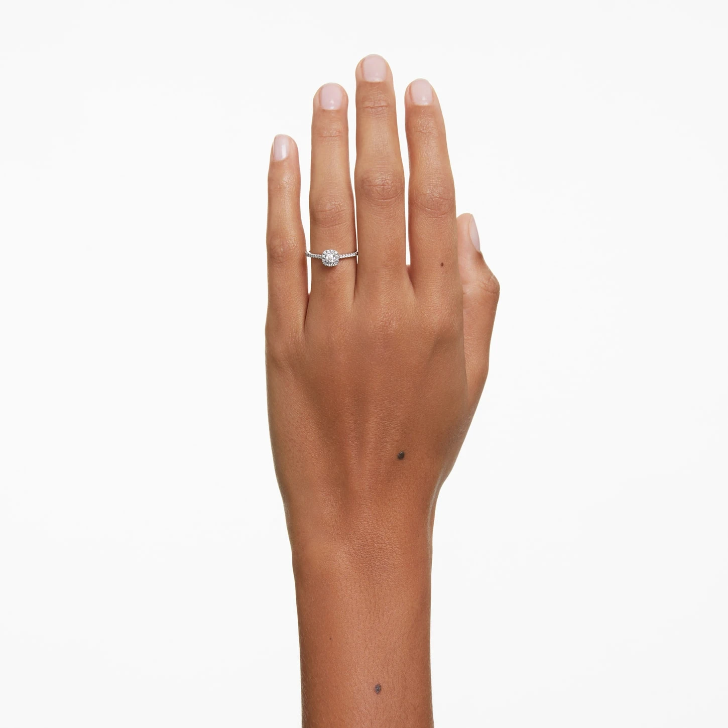 Swarovski Essentials Ring Diamond TCW 0.30 Carat, Center Stone 0.14 Carat, Sterling Silver, Rhodium Plated 1 Swarovski Essentials Ring Diamond TCW 0.30 Carat, Center Stone 0.14 Carat, Sterling Silver, Rhodium Plated