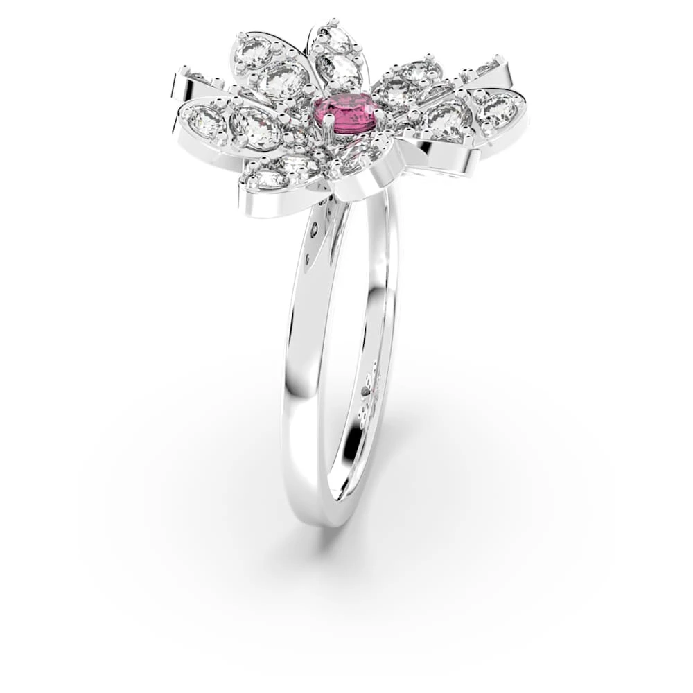 Swarovski Eternal Flower Ring Flower, Pink, Mixed Metal Finish 6 Swarovski Eternal Flower Ring Flower, Pink, Mixed Metal Finish - Image 6