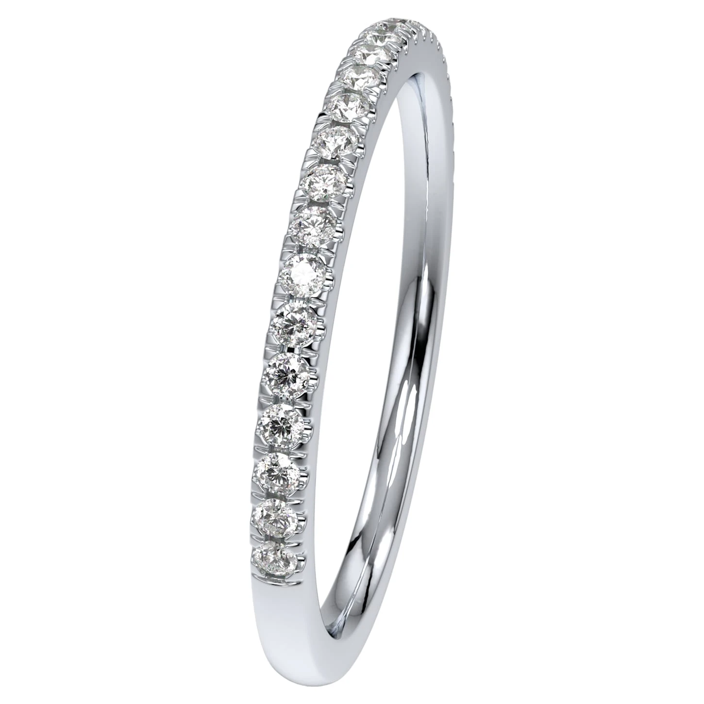 Swarovski Eternity Ring Diamond TCW 0.16 Carat, 14k White Gold 4 Swarovski Eternity Ring Diamond TCW 0.16 Carat, 14k White Gold - Image 4