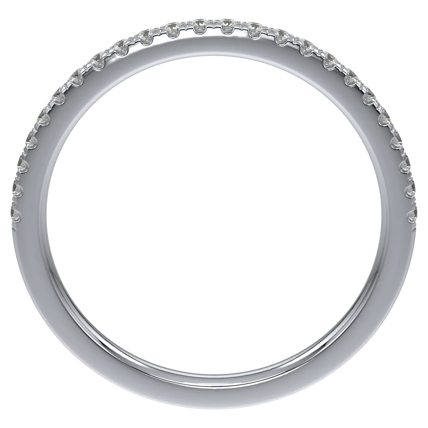 Swarovski Eternity Ring Diamond TCW 0.16 Carat, 14k White Gold 5 Swarovski Eternity Ring Diamond TCW 0.16 Carat, 14k White Gold - Image 5