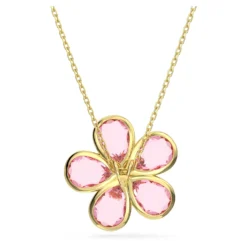 Swarovski Florere Pendant Flower, Small, Pink, Gold-tone Plated -Fashion Accessories Store florere pendant flower small pink gold tone plated swarovski 5657875 3