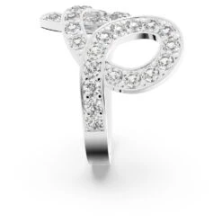 Swarovski Fluenta Ring Reignited Crystals, White, Rhodium Plated -Fashion Accessories Store fluenta ring reignited crystals white rhodium plated swarovski 5641375 3