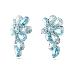 Swarovski Gema Drop Earrings Mixed Cuts, Flower, Blue, Rhodium Plated 8 Swarovski Gema Drop Earrings Mixed Cuts, Flower, Blue, Rhodium Plated -Fashion Accessories Store gema drop earrings mixed cuts flower blue rhodium plated swarovski 5666016 3