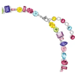 Swarovski Gema Necklace Mixed Cuts, Multicolored, Rhodium Plated -Fashion Accessories Store gema necklace mixed cuts multicolored rhodium plated swarovski 5656397 3