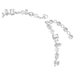 Swarovski Gema Necklace Mixed Cuts, White, Rhodium Plated -Fashion Accessories Store gema necklace mixed cuts white rhodium plated swarovski 5639327 3