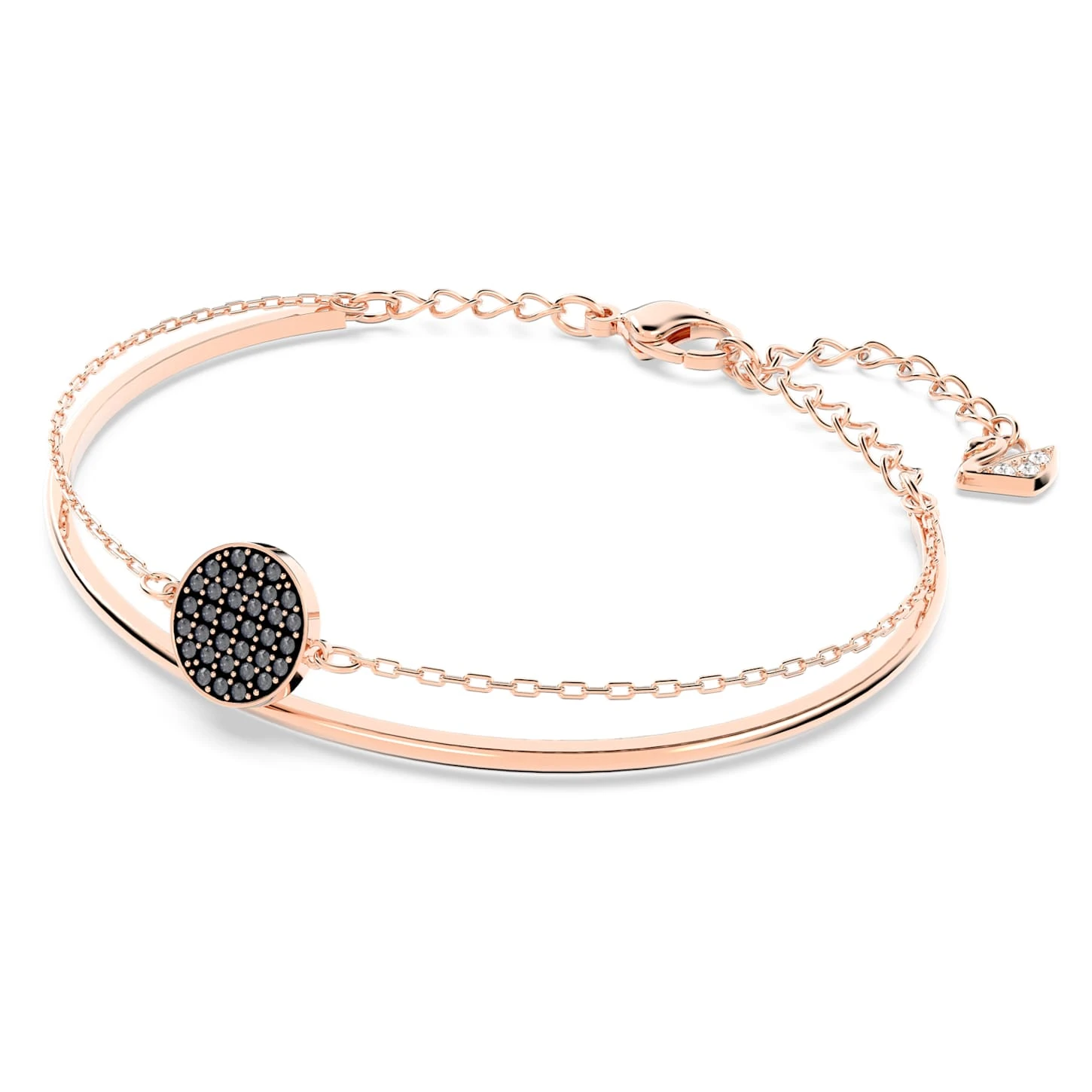 Swarovski Ginger Bangle Gray, Rose Gold-tone Plated 3 Swarovski Ginger Bangle Gray, Rose Gold-tone Plated - Image 3