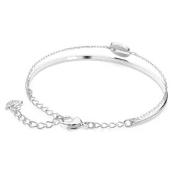 Swarovski Ginger Bangle White, Rhodium Plated -Fashion Accessories Store ginger bangle white rhodium plated swarovski 5389044 4